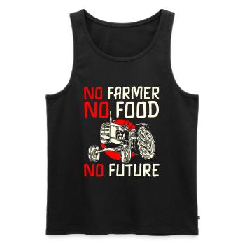 Farmer Field Innkeeper - Men's Premium Organic Tank Top - black - Front - AI Model Male 178 light (178cm)
