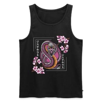 Orient Oriental Legends Time Travel - Men's Premium Organic Tank Top - black - Front - Michal (187cm)