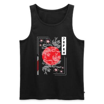 Orient Fighter Drawings Fairy Tales - Men's Premium Organic Tank Top - black - Front - AI Model Male 178 light (178cm)