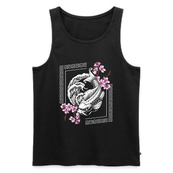 Orient Samurai Legends Time Travel - Men's Premium Organic Tank Top - black - Front - AI Model Male 178 light (178cm)