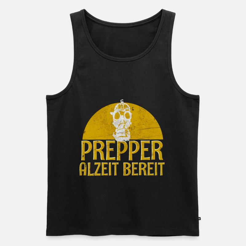Prepper - Männer Premium Bio Tank Top - Schwarz