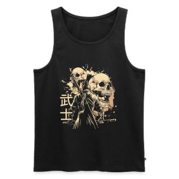 Asia Oriental Legends Time Travel - Men's Premium Organic Tank Top - black - Front - Michal (187cm)