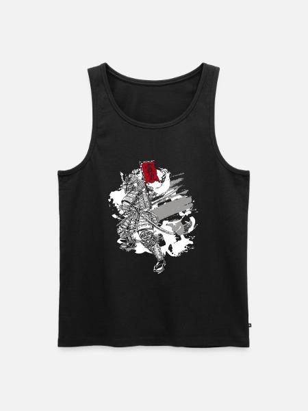 Orient Samurai Drawings Creature - Men's Premium Organic Tank Top - black