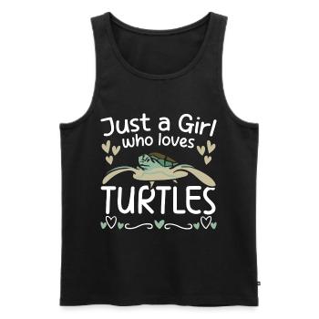 Turtle Sea Turtle Aquarium Species Conservation - Men's Premium Organic Tank Top - black - Front - Michal (187cm)