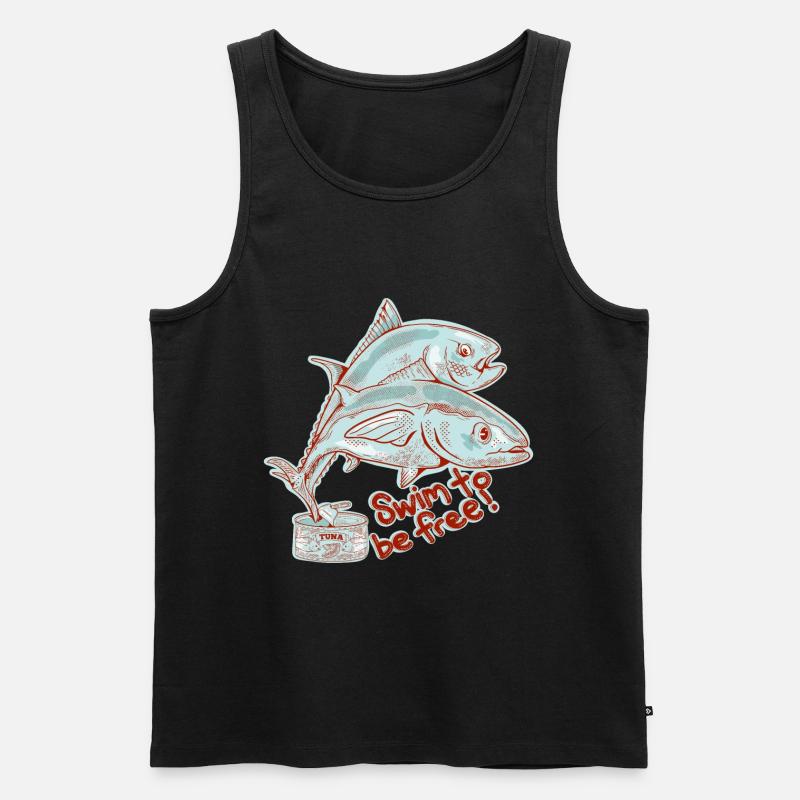 Schwimmen - Männer Premium Bio Tank Top - undefined
