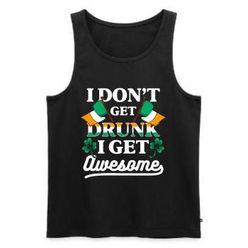 Ireland Pub Lucky Flag - Men's Premium Organic Tank Top - black - Front - AI Model Male 178 light (178cm)