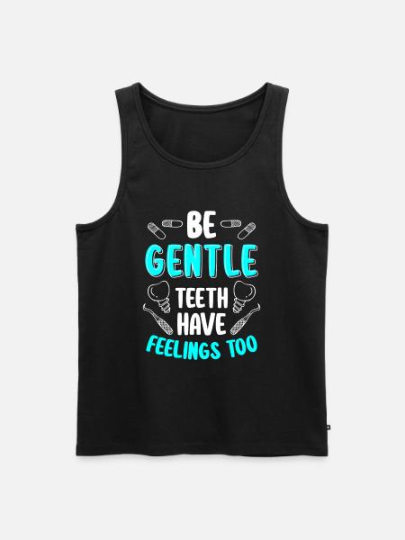 Teeth Drill Care Orthopedist - Men's Premium Organic Tank Top - black