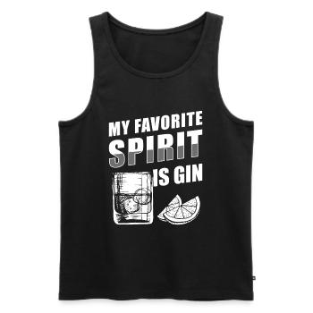 Alcohol Party Cocktail Liquor - Men's Premium Organic Tank Top - black - Front - Michal (187cm)