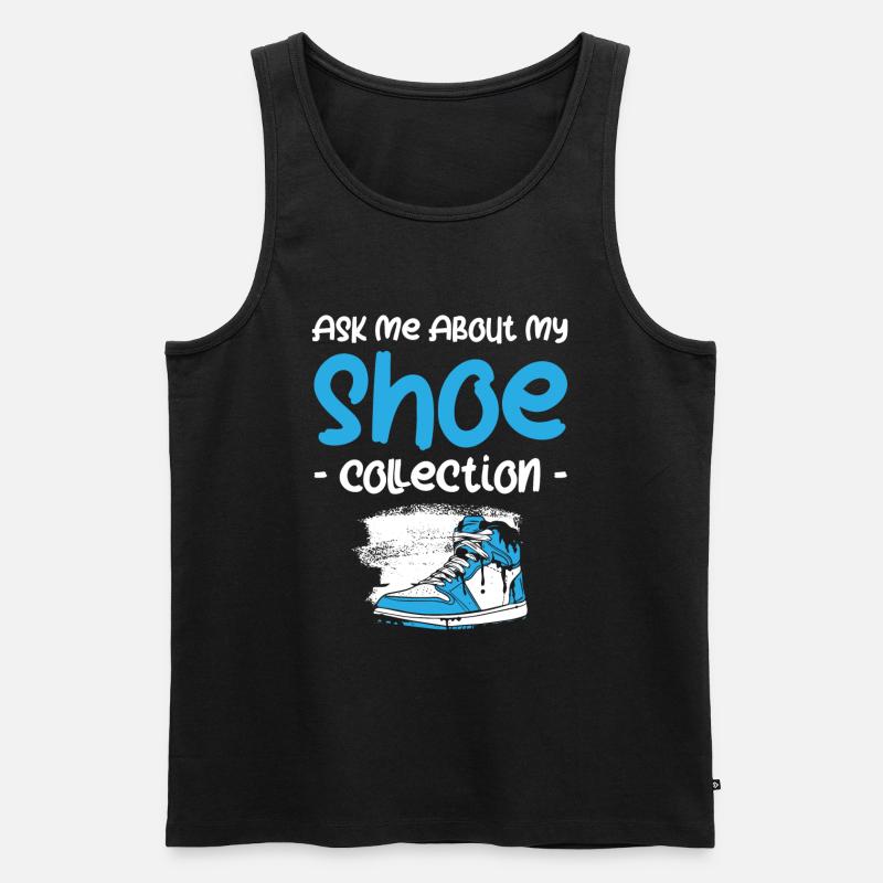 Schuhe - Männer Premium Bio Tank Top - Schwarz