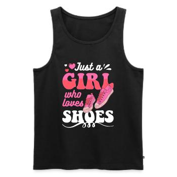 Shoe Lover Design - Men's Premium Organic Tank Top - black - Front - Michal (187cm)