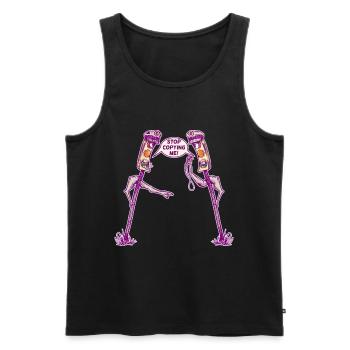 Traffic lights road rage - Men's Premium Organic Tank Top - black - Front - Michal (187cm)