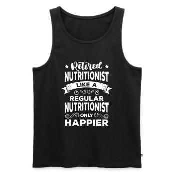 Nutrition Fitness Gym Dream Figure - Men's Premium Organic Tank Top - black - Front - AI Model Male 178 light (178cm)