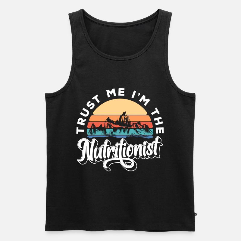 Ernährung Essen - Männer Premium Bio Tank Top - Schwarz