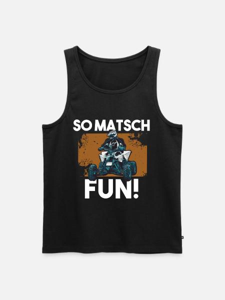Quad - Männer Premium Bio Tank Top - Schwarz