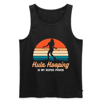 sports training motivation - Men's Premium Organic Tank Top - black - Front - Michal (187cm)