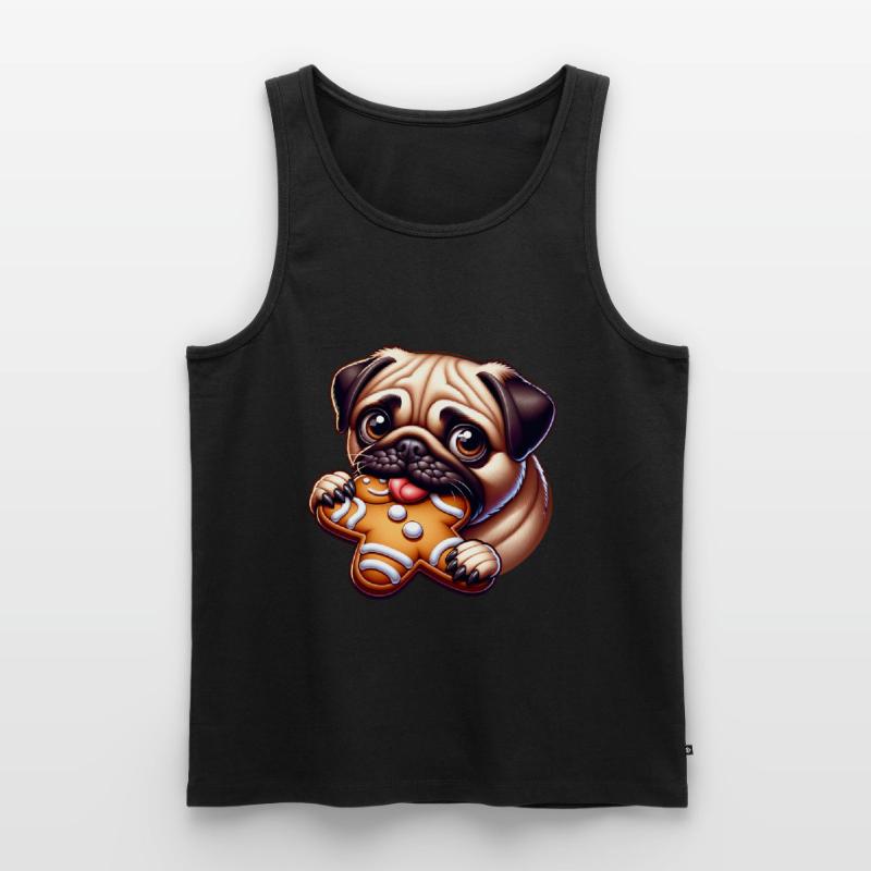 Mops Ekologiczny tank top męski Premium