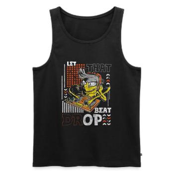 Disc Jockey Music Crowd Life - Men's Premium Organic Tank Top - black - Front - AI Model Male 178 light (178cm)