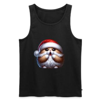 Christmas - Men's Premium Organic Tank Top - black - Front - Michal (187cm)