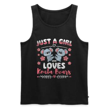 Koalabären Baum Zootier Tiere - Männer Premium Bio Tank Top - Schwarz - Vorne - AI Model Male 178 light (178cm)