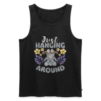 Koala Bear Tree - Men's Premium Organic Tank Top - black - Front - AI Model Male 178 light (178cm)