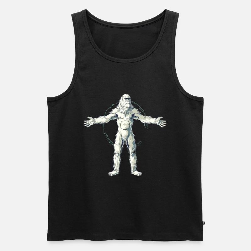 Yeti - Männer Premium Bio Tank Top - Schwarz