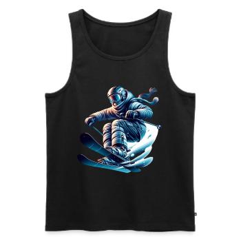 Skiing Freestyle Ski Holidays - Men's Premium Organic Tank Top - black - Front - Michal (187cm)