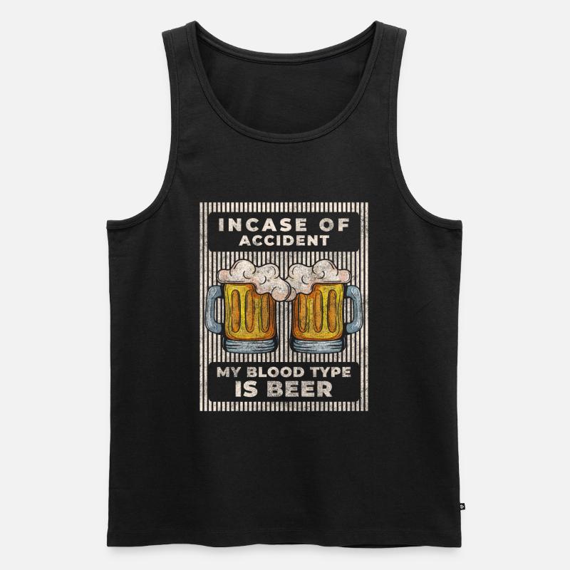 Barhopping Alkohol Bier Event - Männer Premium Bio Tank Top - Schwarz