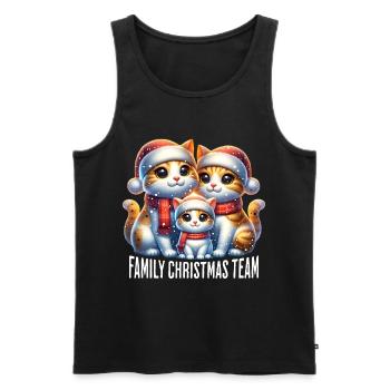 Family Christmas Team Cats Christmas - Men's Premium Organic Tank Top - black - Front - Michal (187cm)