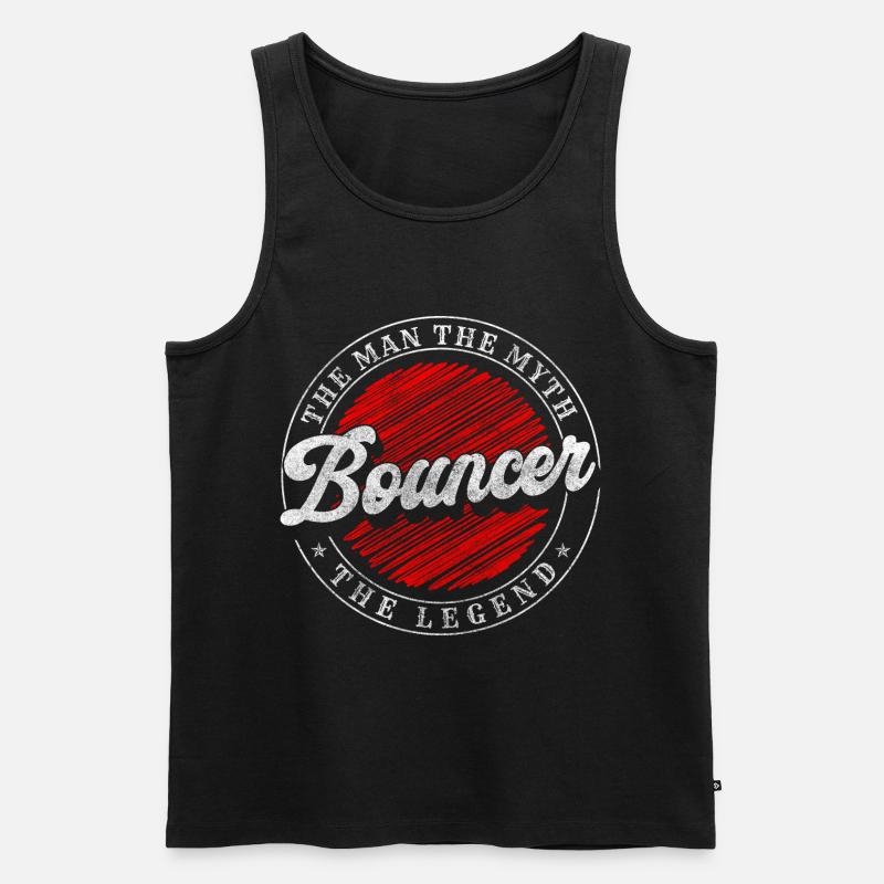 Security Club Einlass Team - Männer Premium Bio Tank Top - Schwarz