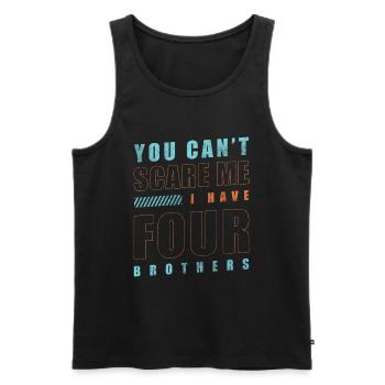 Familie Brüderchen Aufpassen Eltern - Männer Premium Bio Tank Top - Schwarz - Vorne - Michal (187cm)