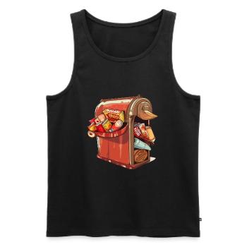 Spam computer joke - Men's Premium Organic Tank Top - black - Front - AI Model Male 178 light (178cm)