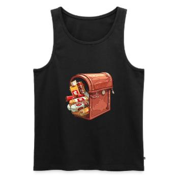 Spam computer joke - Men's Premium Organic Tank Top - black - Front - AI Model Male 178 light (178cm)