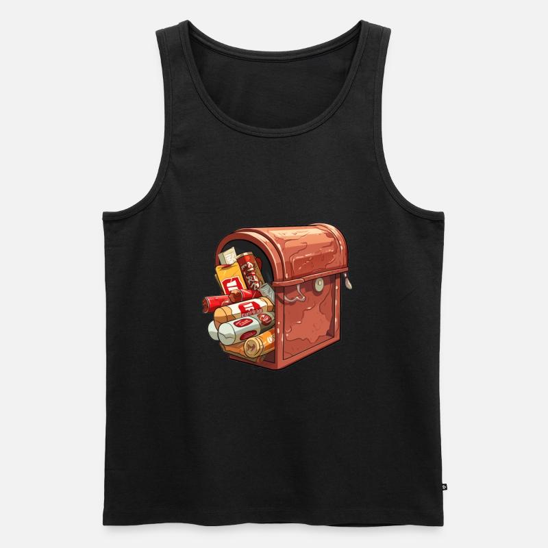 Spam Informatikwitz - Männer Premium Bio Tank Top - Schwarz