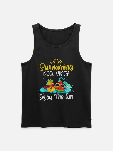 Swimmers Athletes - Men's Premium Organic Tank Top - black