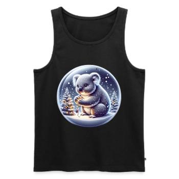 Koala Hiver - Débardeur bio Premium Homme - noir - Devant - Michal (187cm)