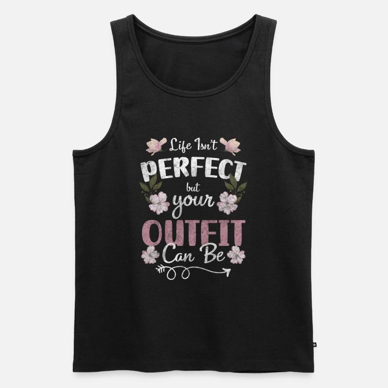 Mode Trendsetter Modell Modisch - Männer Premium Bio Tank Top - Schwarz