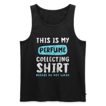 Perfume Beauty Body Care Scent - Men's Premium Organic Tank Top - black - Front - AI Model Male 178 light (178cm)
