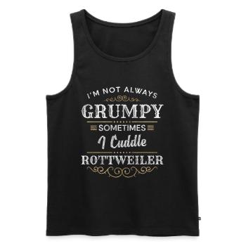 Rassehund Hunderasse Hundehalter Aufpasser - Männer Premium Bio Tank Top - Schwarz - Vorne - AI Model Male 178 light (178cm)