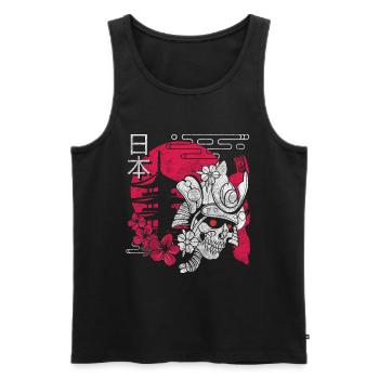 Orient Mythical Creature Katana Nerd - Men's Premium Organic Tank Top - black - Front - Michal (187cm)