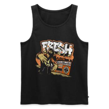 Graffiti Art Streetwear Unique - Men's Premium Organic Tank Top - black - Front - AI Model Male 178 light (178cm)