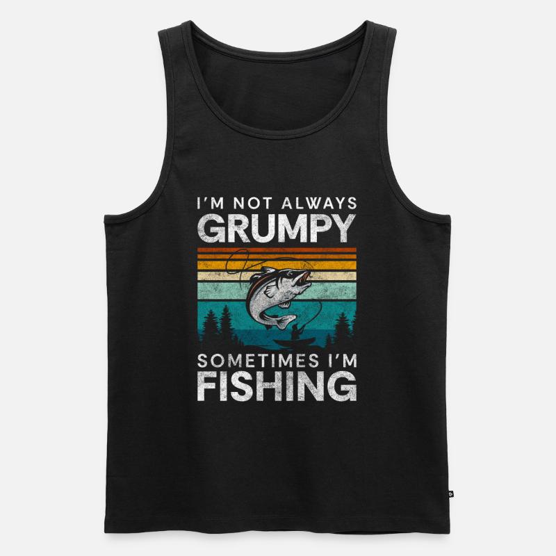 Angler Hobby Trip Köder - Männer Premium Bio Tank Top - Schwarz