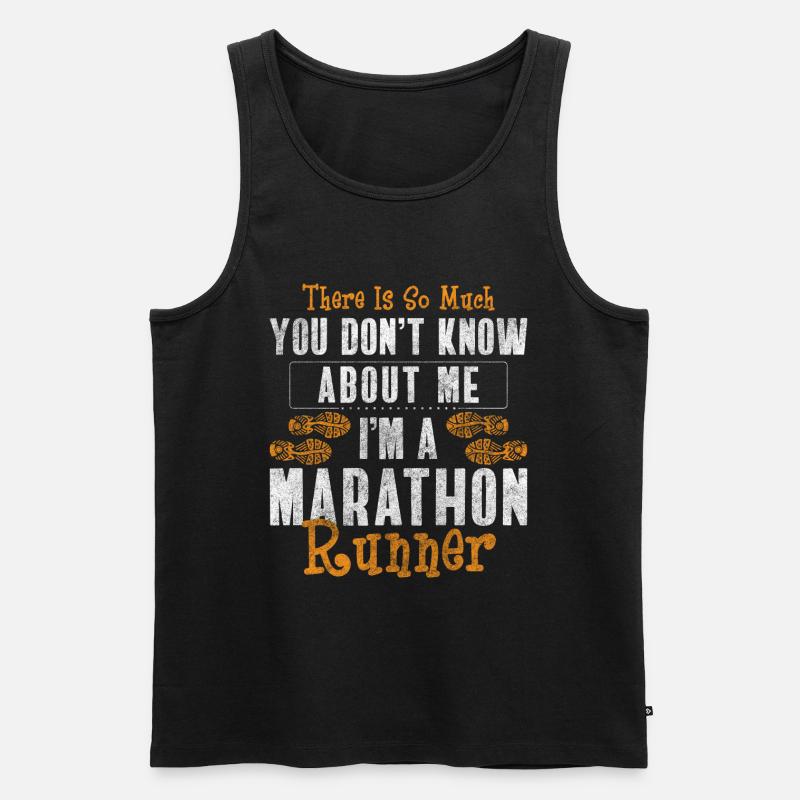 Marathon Sprinter Workout - Men's Premium Organic Tank Top - black