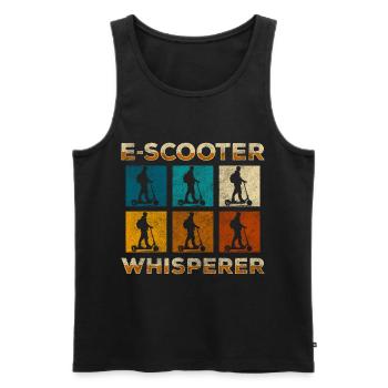 Rollerfahrer Zukunft Umwelt Speed - Männer Premium Bio Tank Top - Schwarz - Vorne - Michal (187cm)