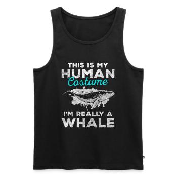 Wale Meeresbewohner See - Männer Premium Bio Tank Top - Schwarz - Vorne - AI Model Male 178 light (178cm)