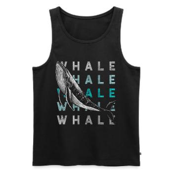 Orka Buckelwal Wasser Walfisch - Männer Premium Bio Tank Top - Schwarz - Vorne - Michal (187cm)