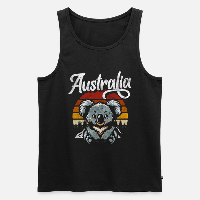 Outback Tourismus Exotisch - Männer Premium Bio Tank Top - Schwarz