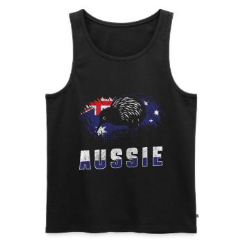 Outback Tiere Urlaubsland - Männer Premium Bio Tank Top - Schwarz - Vorne - AI Model Male 178 light (178cm)