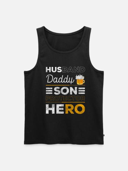 Men's Drinking Birthday Gift - Men's Premium Organic Tank Top - black