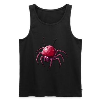 Cherry Spider Cherry Spider - Men's Premium Organic Tank Top - black - Front - AI Model Male 178 light (178cm)
