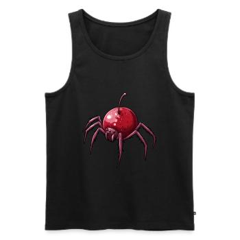 Cherry Spider Cherry Spider - Men's Premium Organic Tank Top - black - Front - AI Model Male 178 light (178cm)